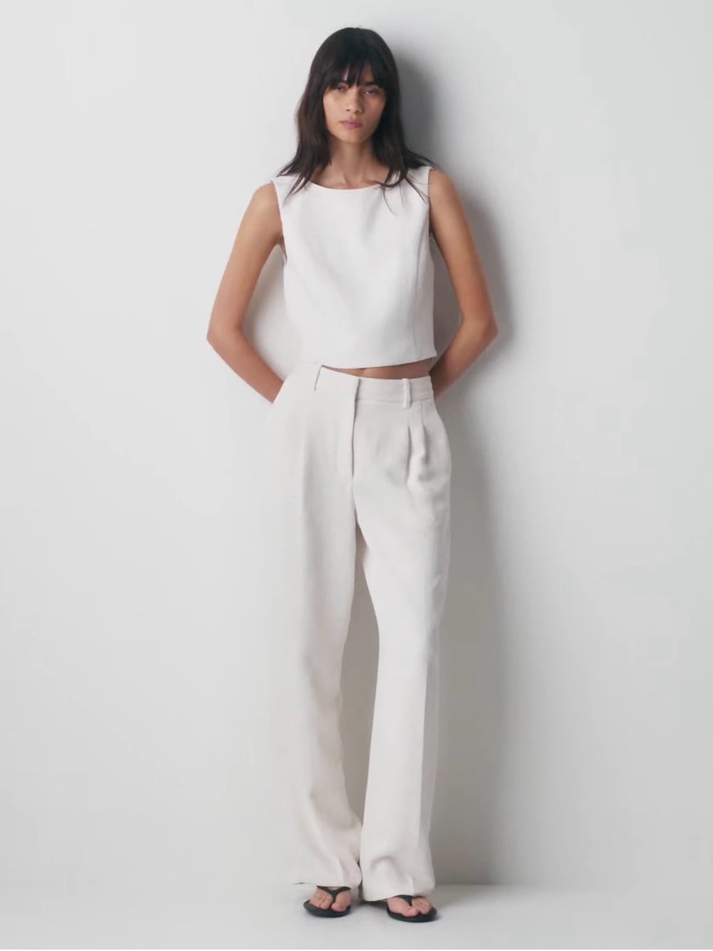 Aritzia Cavalier Top - Crepette™ birch 2xs